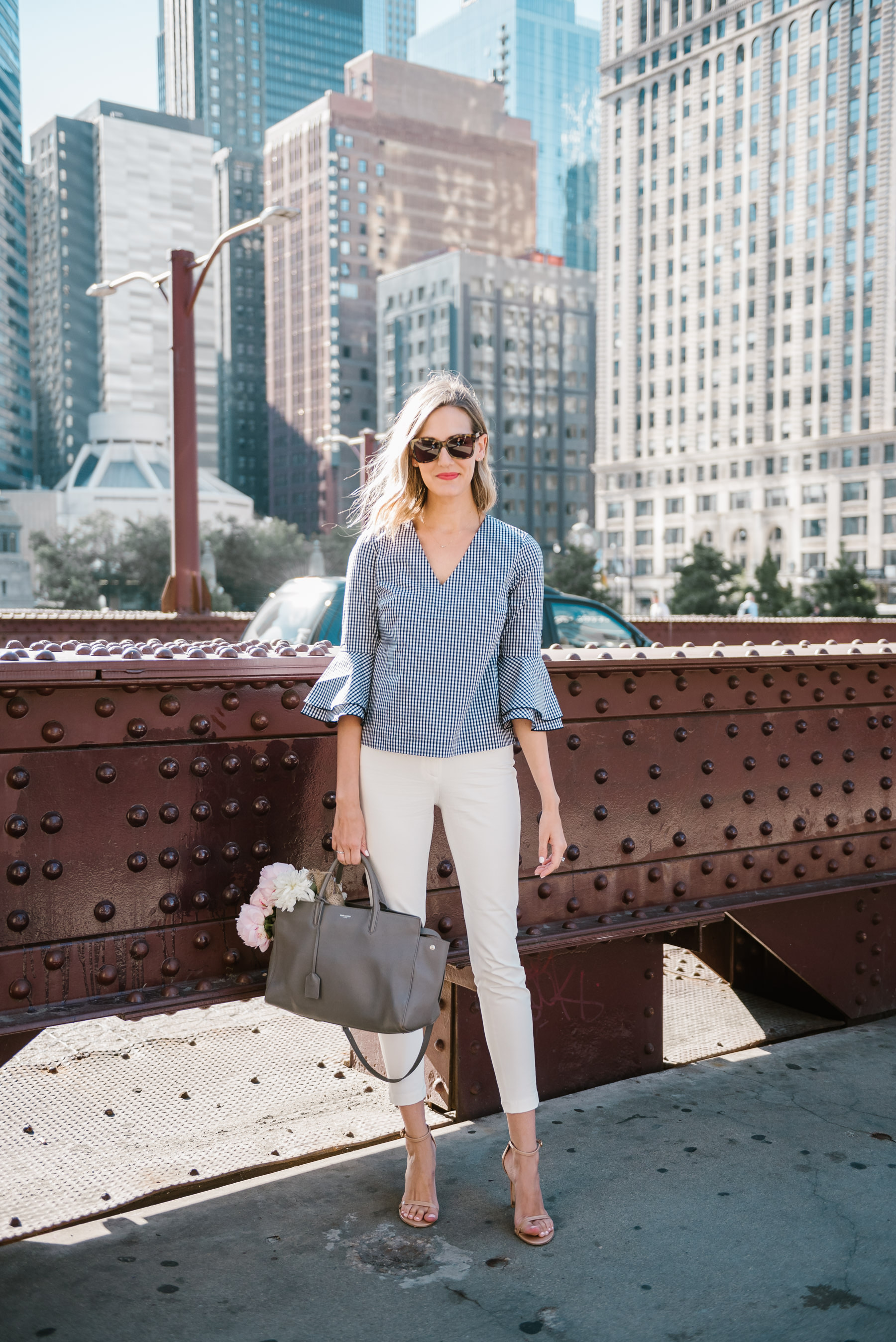 easy work outfit bell sleeve