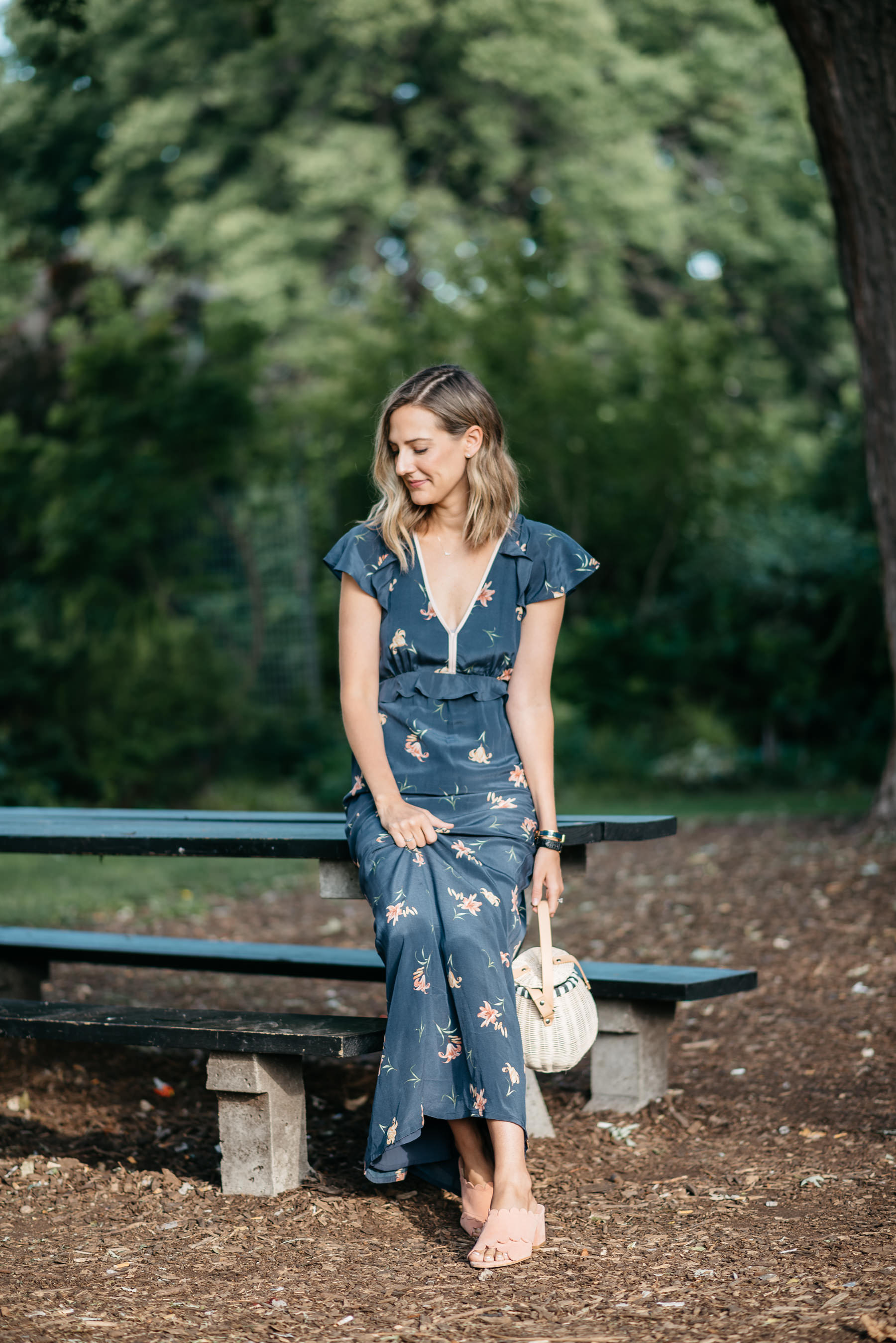 floral maxi dress summer fall