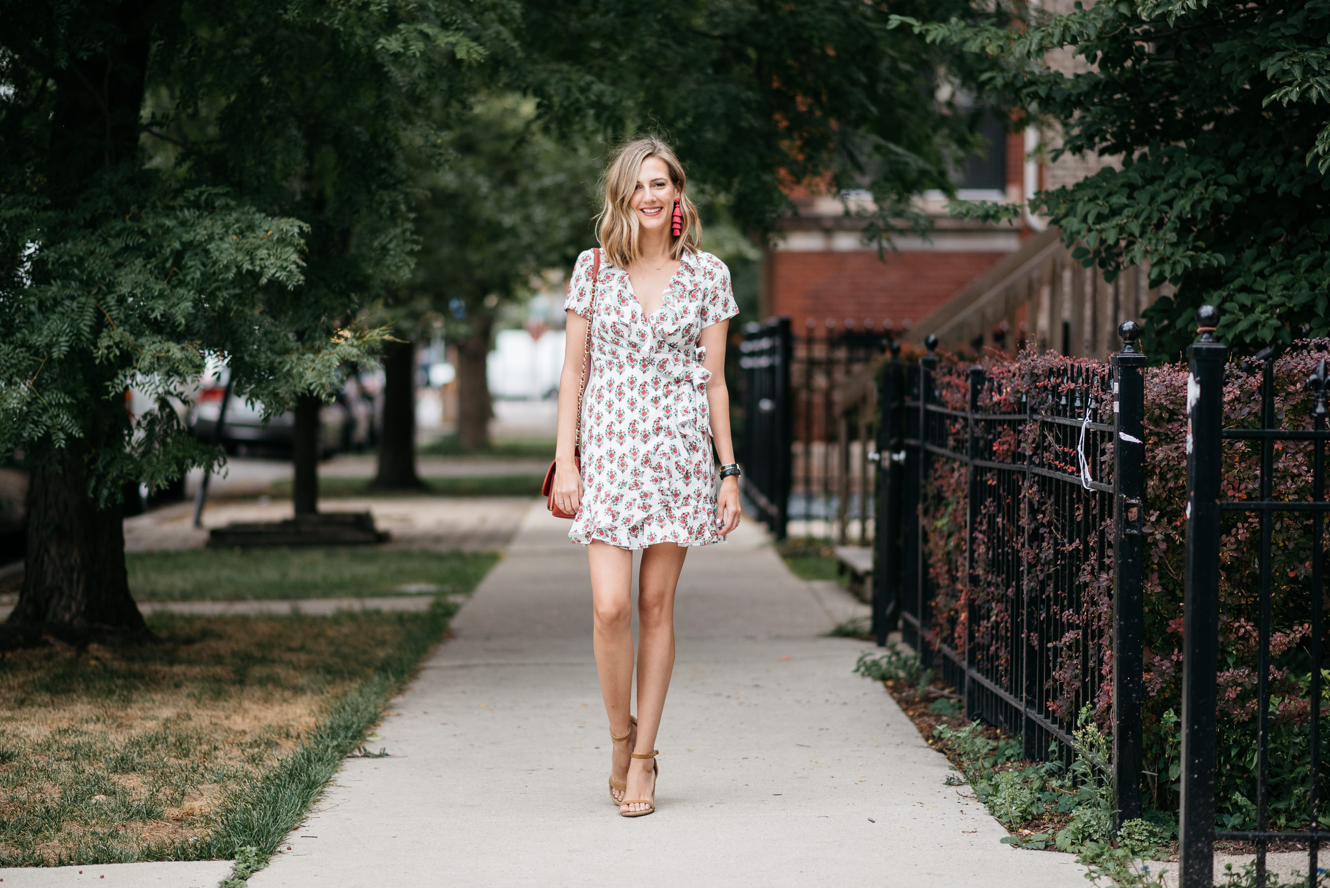 floral fall dress statement earrings wavy lob floral fall dress statement earrings wavy lob