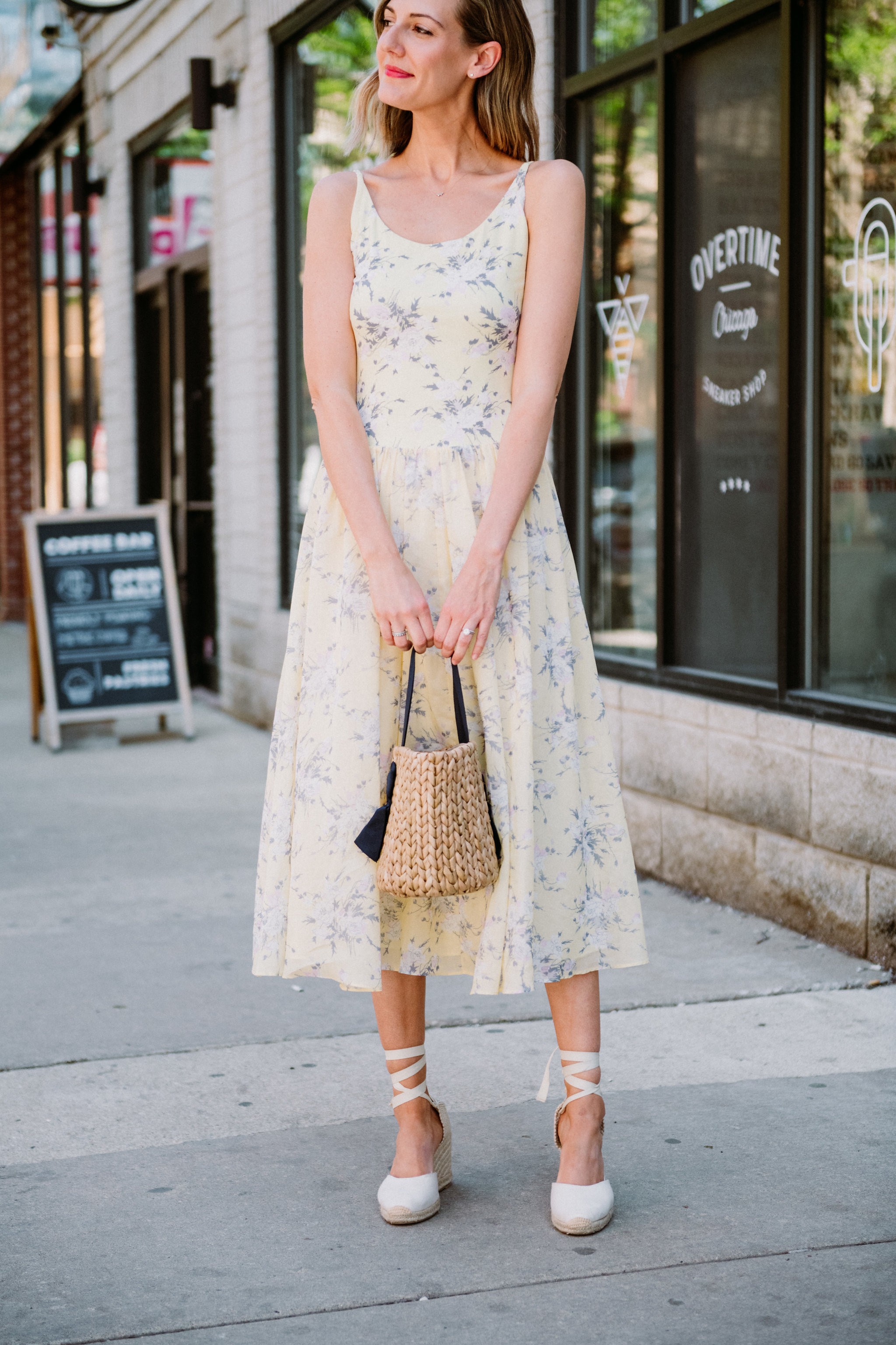rebecca taylor lemon yellow dress pamela munso rebecca taylor lemon yellow dress espadrilles straw bag