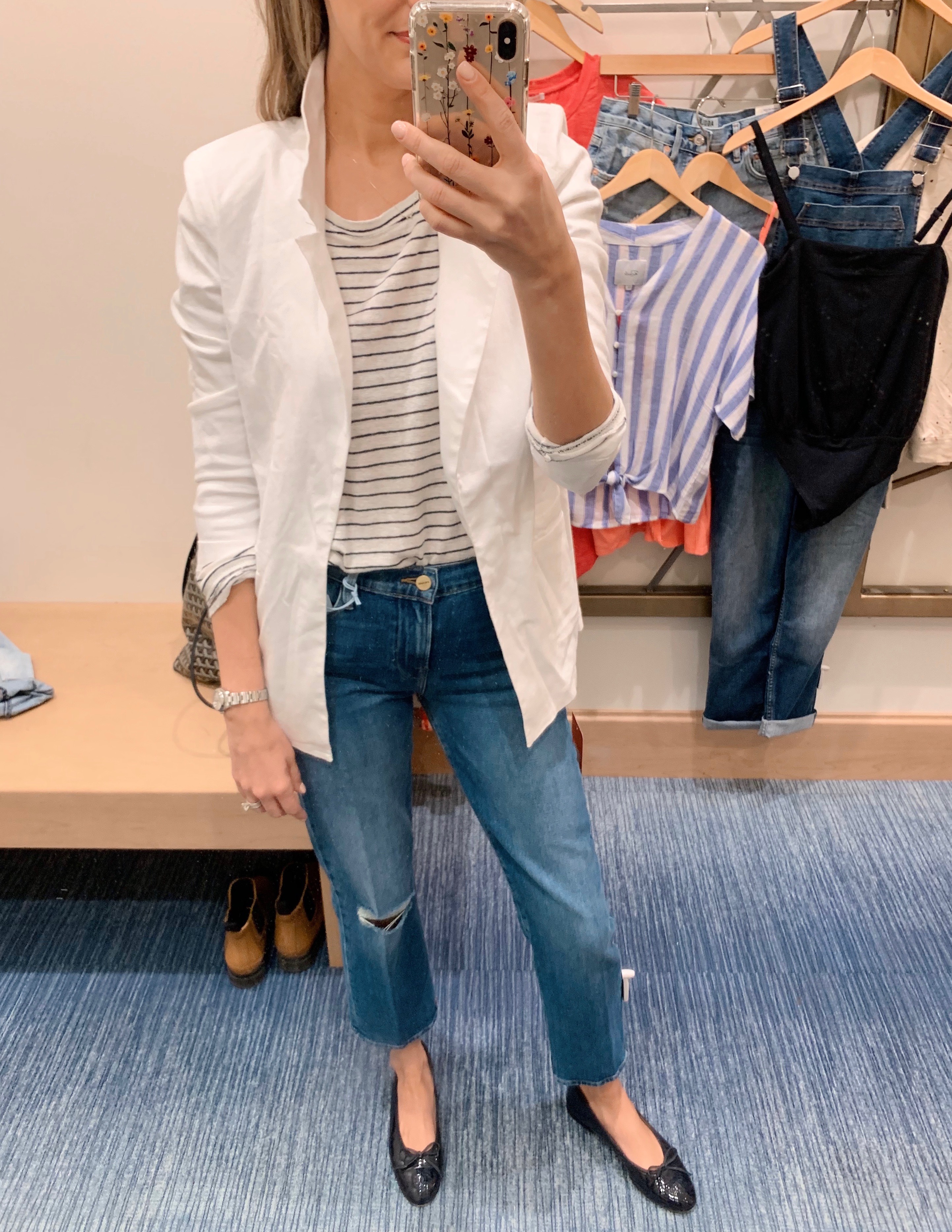 mom uniform style with evereve