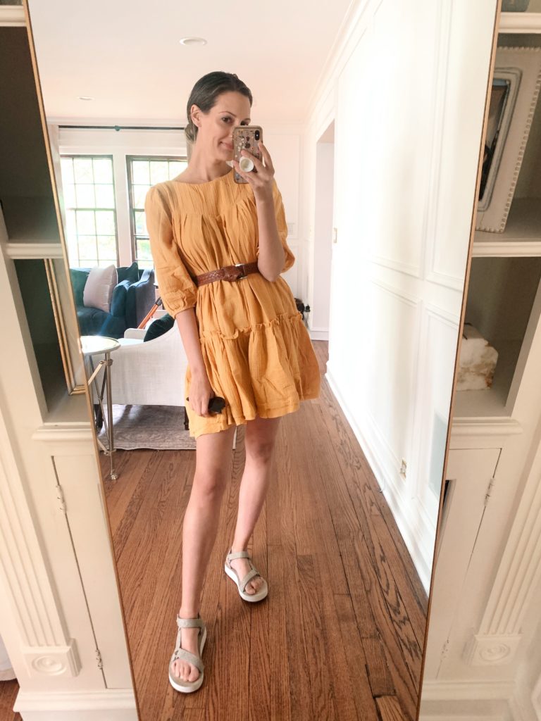 yellow dress