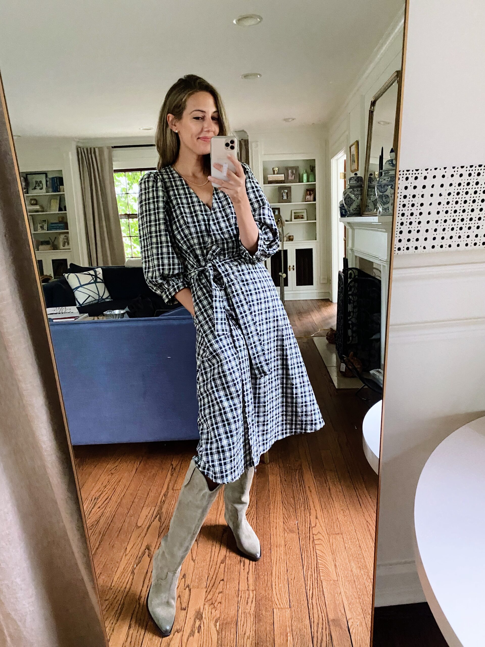 woman in A New Day dress